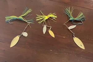 Lot Of 3 Vintage Stanley Wedge Spinnerbait - Picture 1 of 4