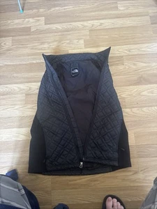 North Face Puffer Vest Womens Large Black Zip Quilted Pockets Outdoor Packable - Picture 1 of 8