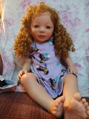 28 Reborn Toddler EMMY BY BOUNTIFUL BABY Girl Doll With Beautiful Auburn Curls - Image 1 of 4