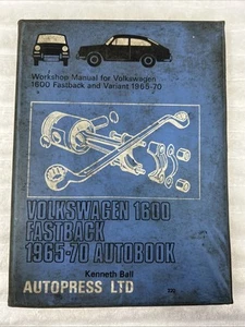 Volkswagen 1600 Fastback 1965-70 Autobook Autopress Ltd Maintenance Manual - Picture 1 of 16