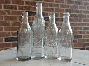 Vintage Posten von 4 WISCONSIN SODA FLASCHEN Flasche MARSHFIELD Wausau Colby Waukesha - Bild 1 von 24