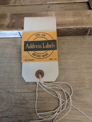 Vintage Woolworths Blank Luggage Labels Retro Prop Collectable 1960s - Image 1 of 4