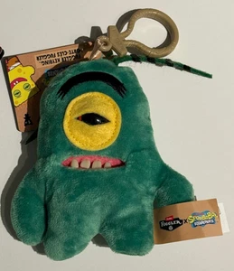 Zuru Fuggler x Spongebob Squarepants Keychain Plush Ring PLANKTON 5 in - Picture 1 of 2