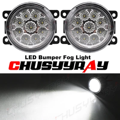 For Nissan LEAF 2011 2012 2013 2014-2017 Bumper Lamp LED Fog Lights White 2x - Image 1 of 4