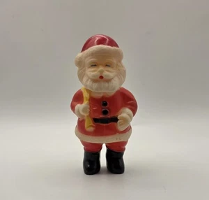 Ancien jouet de Noël à presser grincement caoutchouc Père Noël Made in Japan - Photo 1/6