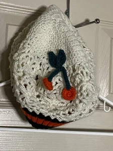 Anthropologie Maeve Cherry beret Crochet hat - Picture 1 of 8