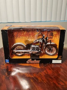 NEW RAY 1938 INDIAN FOUR 1/6 SCALE DIECAST AND PLASTIC MOTORCYCLE RARE - Picture 1 of 11
