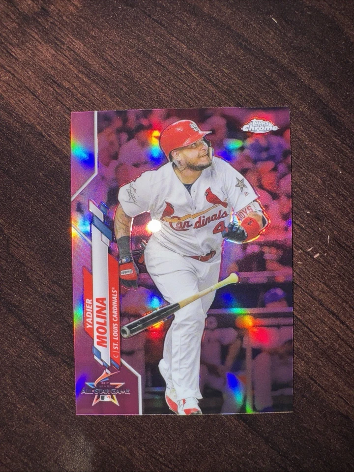 YADIER MOLINA 2020 Topps Update Chrome PINK REFRACTOR #U-83 Cardinals MINT - Image 1 of 1