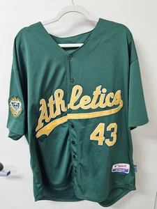 Dennis Eckersley Oakland Athletics Majestic Authentic Cool Base See Description - Picture 1 of 14