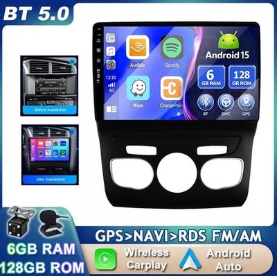 Für Citroen C4 II DS4 2011-2018 Car Play Autoradio Android 15 GPS Navi 6GB+128GB - Bild 1 von 4