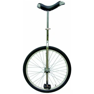 M-Wave Unicycle 24in Wheel Kids Adult Aluminium - Silver - Picture 1 of 1
