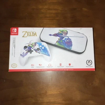 THE LEGEND OF ZELDA Nintendo Switch Enhanced Wired Controller and Slim Case NEW - Image 1 of 2
