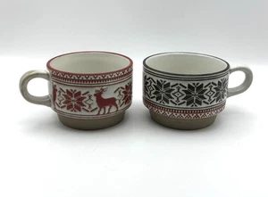 Taza de café Hearth and Hand Magnolia Navidad gres copo de nieve - Imagen 1 de 5