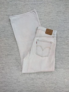 Levi's® Premium RIBCAGE WIDE LEG WOMEN'S JEANS 29x29 Blue Pink Grunge Classic - Picture 1 of 13