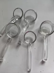 Lot Of 5 Vintage Glass Condiment Spoons - Picture 1 of 4