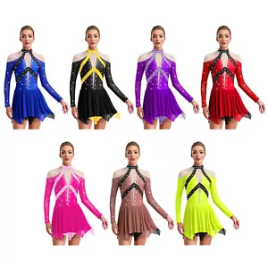 Abbigliamento Danza Donna Abiti Asimmetrici Body Ritmico Ginnastica Competizione - Foto 1 di 70
