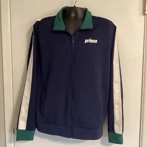 Chaqueta de calentamiento Prince Pickleball para hombre con cremallera frontal - azul marino talla GRANDE - Imagen 1 de 8