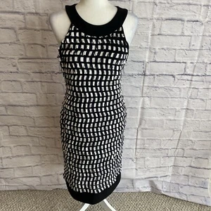 Joseph Ribkoff Vintage Sleeveless Tiered Ruffle Stretchy Party Dress Size 10 - Picture 1 of 9