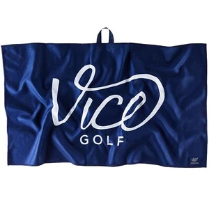 VICE Golf Shine Mikrofaser Handtuch | Navy | Perfekt zur Reinigung von Schlägern und Bal... - Bild 1 von 4