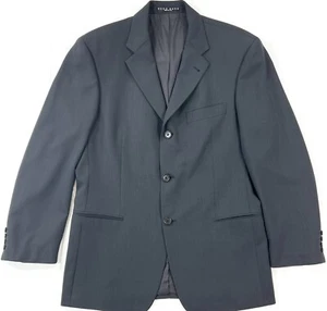 Hugo Boss Mens Sport Coat Size 40 S Einstein Jacket Black Virgin Wool USA - Picture 1 of 16