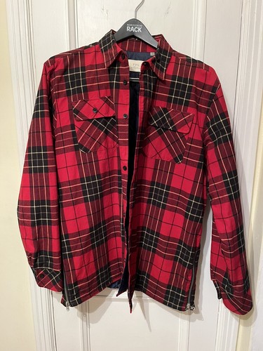 Giacca a quadri rossa FOG Fear Of God taglia L Large ""Collezione Uno"" 2015 2016