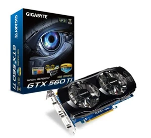 GIGABYTE NVIDIA GeForce Graphics Board GTX560Ti 1GB OC Model used JP F/S - Picture 1 of 2