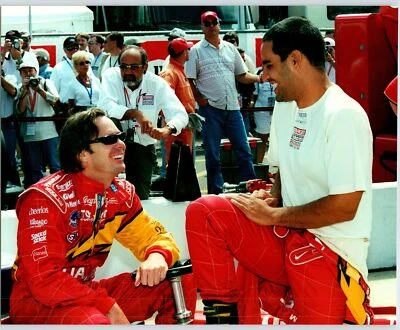 Jimmy Vasser Juan Montoya July '00 Michigan Speedway Cart AP Photo 8X10 Casual - Image 1 of 2