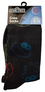 Sesamstraße Krümelmonster & Elmo Crew-Socken Erwachsene Unisex Größe 9-13 neu mit Etikett - Bild 1 von 2