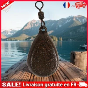 Matériel de pêche à la carpe en métal, poids avec plombs plats pivotants en form - Photo 1/10