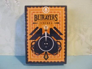 Betrayers Tenebra Orange/Black Playing Cards USPCC Limited Sealed (up to 3) - Picture 1 of 6