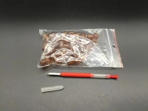 Chinesischer Umlarvlöffel mit 50 Nicot Becher Umlarvnadel Imkerei Königin Zucht - Bild 1 von 2