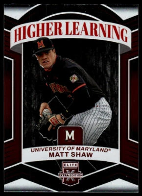2023 Panini Elite Matt Shaw #HL-9 Higher Learning - Image 1 of 2