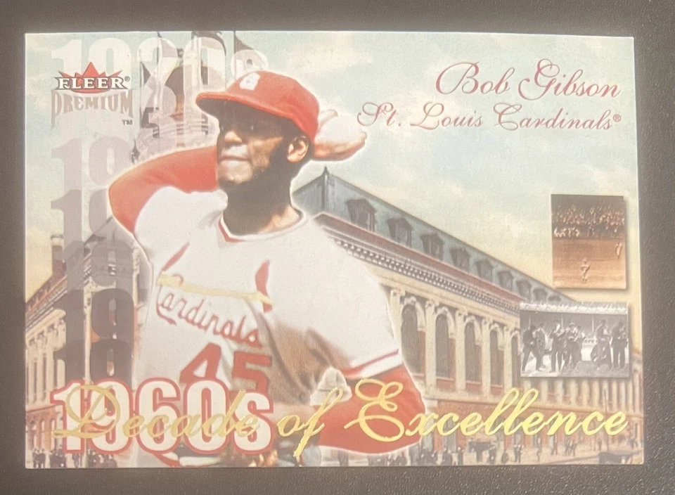 Bob Gibson 2001 Fleer Premium Decade of Excellence 1960s #20 St. Louis Cardinals - Image 1 of 2