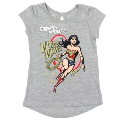 Camiseta DC Comics ☆ Wonder Woman Strength & Power para niñas pequeñas ☆ Tallas 2T, 3T Foto 1 de 2