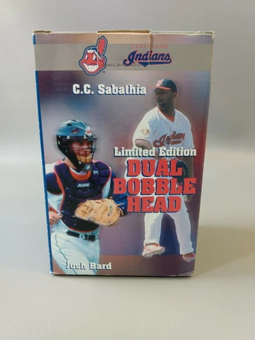 L👀K 🔥 Limited Edition C.C. Sabathia/Josh Bard Cleveland Indians Bobblehead Cover