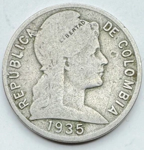 1935 Colombia 5 Centavos - Colombian 5 Centavos - Free Shipping - Picture 1 of 4