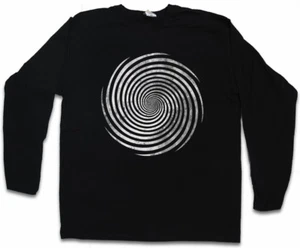 HYPNO SPIRAL I LANGARM T-SHIRT Spiral Labyrinth Mystic Hypnotic Circle - Bild 1 von 1