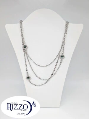 Collana Rebecca in argento 925 millesimi con quarzi - Immagine 1 di 2