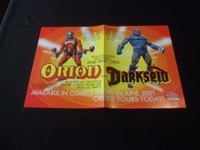 DC 2000 ORION & DARKSEID (Action Figure Set) Promo Poster NEW/UNUSED 17" x 11"