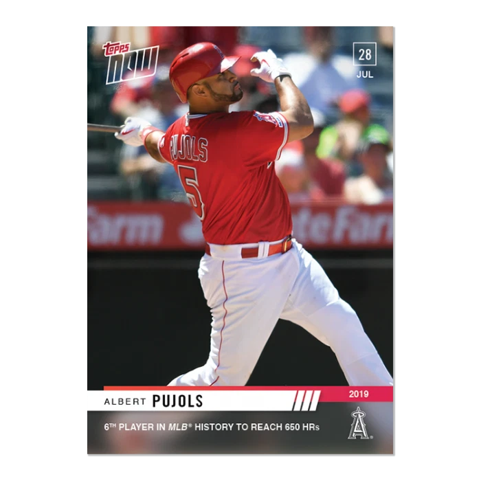 2019 Topps NOW Albert Pujols #592 ~ Los Angeles Angels - Image 1 of 2