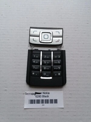 Tastiera Originale Numerica e Funzione Black Nera Silver Argento per Nokia 6280 - Immagine 1 di 2