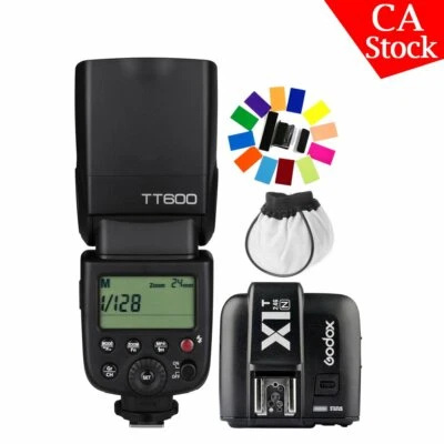 US Godox TT600 2.4G Camera Flash Gun Speedlite X2T-N Trigger Kit For Nikon D7200 - Image 1 of 4