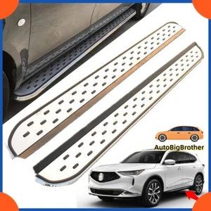 Fits For Acura MDX 2022-2024 Fixed Running Boards Side Steps Pedals Nerf Bar - Picture 1 of 6