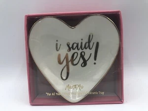 Miss to Mrs. Ceramic Jewelry Tray Engagement Wedding Gift - Picture 1 of 3