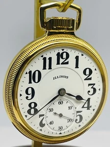 1927 ILLINOIS Bunn Special 16S 21J Type III 60 Hrs Mod 14 Mainliner Pocket Watch - Picture 1 of 12