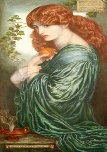 Vintage print of portrait of beautiful lady - Picture 1 of 1