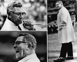Green Bay Packers VINCE LOMBARDI Glossy 8x10 Photo Collage Football Print Poster - Picture 1 of 1