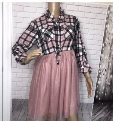 Justice Girls Franela Con Brillante Giro Toile Falda Juvenil Talla 14/16 Divertida Linda B Foto 1 de 4