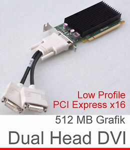 Graphique Pci-Express Dualhead 512MB Nvidia Quadro NVS300 Lowprofile G14+1Kab