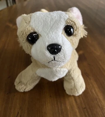 Ganz TAN & WHITE Furry CHIHUAHUA PUPPY DOG 7" Plush Stuffed Animal  TOY Webkinz - Image 1 of 4